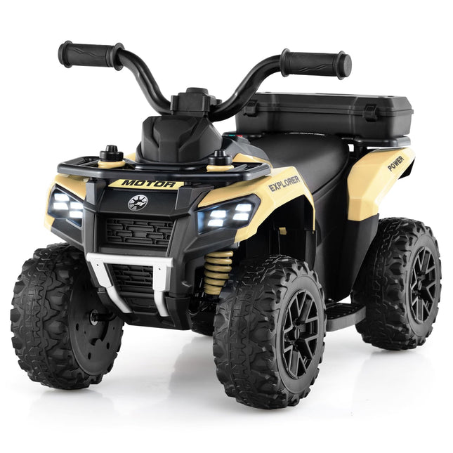 Costzon Kids ATV 6V Four Wheeler Quad Electric Vehicle with Spray Function