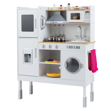 Costzon Wooden Kitchen Toy Set with Range Hood