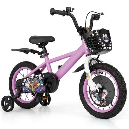 Costzon Rabbit Pilot Sporty Kids Bike, 14 Inch Child Bike for 3-8 Years Old with Adjustable Height