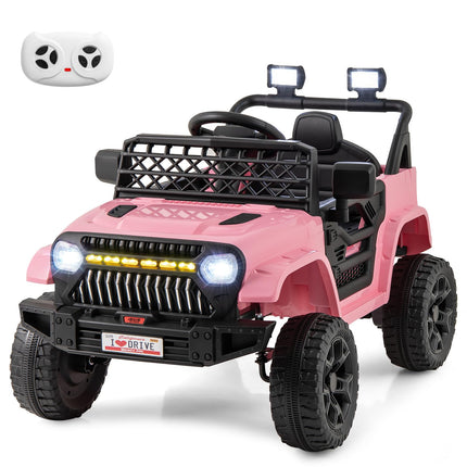 Costzon Kids Ride On Truck, 12V Battery Powered Electric Vehicles w/Remote Control