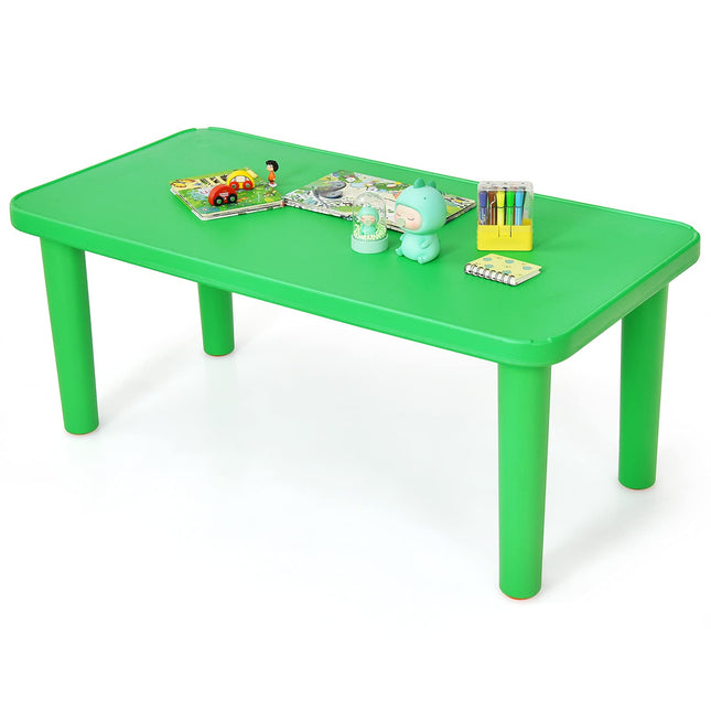 Costzon Kids Plastic Table Portable Plastic Learn and Play Table