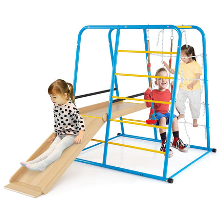 Costzon Indoor Playground Jungle Gym Metal Montessori Climbing Toys for Kids & Toddlers
