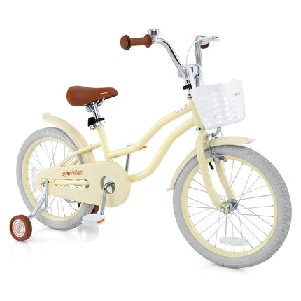 BABY JOY Kids Bike, 12 14 16 18 Inch Children's Bicycle w/Training Wheels, Double Brakes, Kids Bike for 4-8 Years Boys Girls