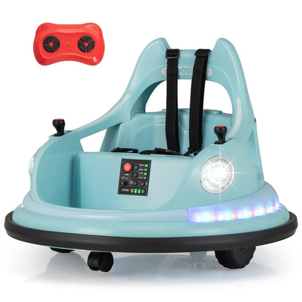 Costzon Bumper Car for Kids, 12V Toddler Bumper Car W/Remote Control & Dual Joysticks, Ride on Bumper Car for Boys Girls Gift