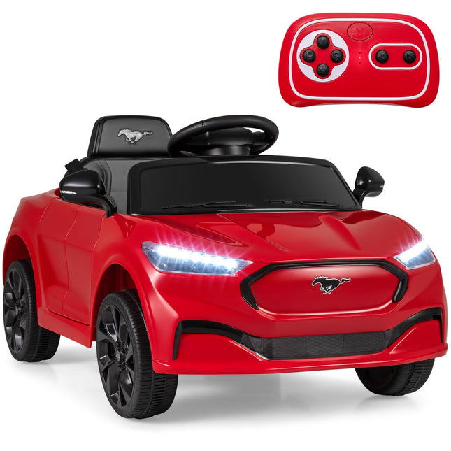 Costzon 12V Licensed Ford Mach E Kids Electric Vehicle Wireless Connection & Spring Suspension