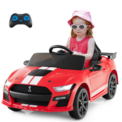Costzon 12V Kids Ride on Car, Licensed Ford Mustang Shelby GT500 Electric Vehicle w/Remote Control