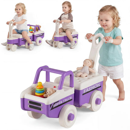 Costzon 4-in-1 Ride On Push Car for Toddlers