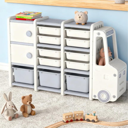 Costzon Car Shaped Toy Storage Organizer for Kids Room