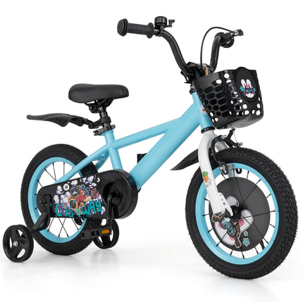 Costzon Rabbit Pilot Sporty Kids Bike, 14 Inch Child Bike for 3-8 Years Old with Adjustable Height