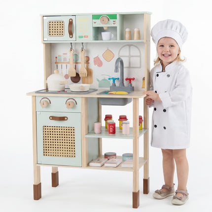 Costzon Kids Play Kitchen Toddler Toy Kitchen Set