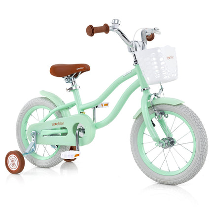 BABY JOY Kids Bike, 12 14 16 18 Inch Children's Bicycle w/Training Wheels, Double Brakes, Kids Bike for 4-8 Years Boys Girls