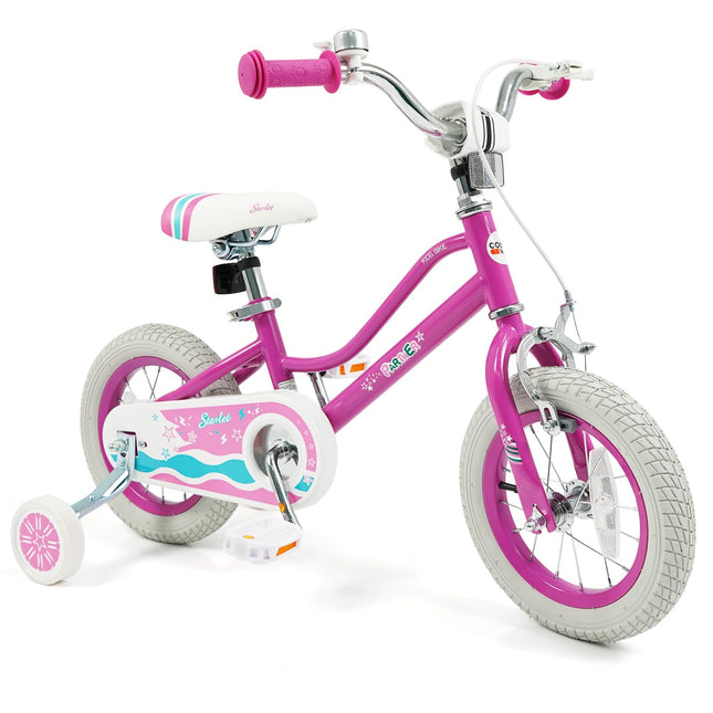 BABY JOY Girls Bike | 12” 14” 16” 18” Kids Bike for 3-8 Years Old with Training Wheels