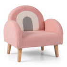 Costzon Kids Sofa | Children Pink Armchair with Solid Wood Frames
