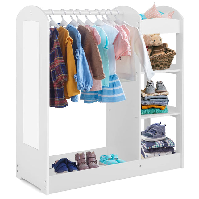Kids Dress up Storage with Mirror - Costzon