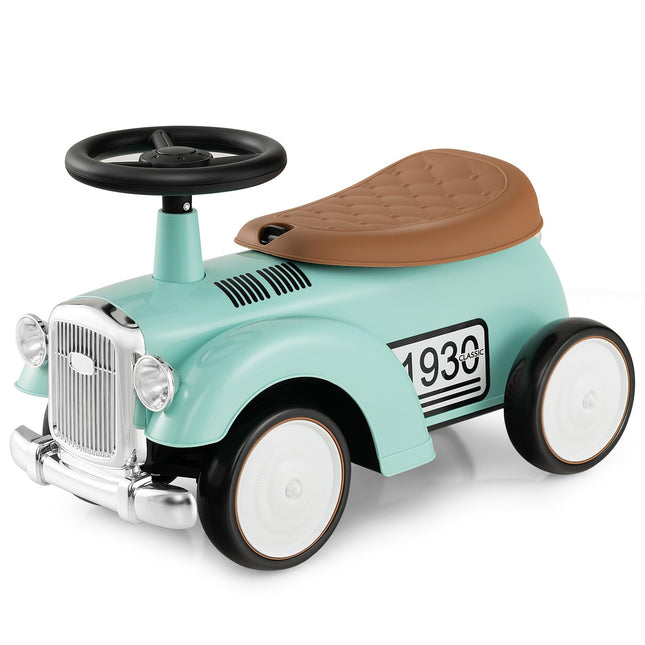Costzon Ride On Push Car for Toddlers, Classic Kids Ride On Car Foot-to-Floor Sliding Car with Steering Wheel