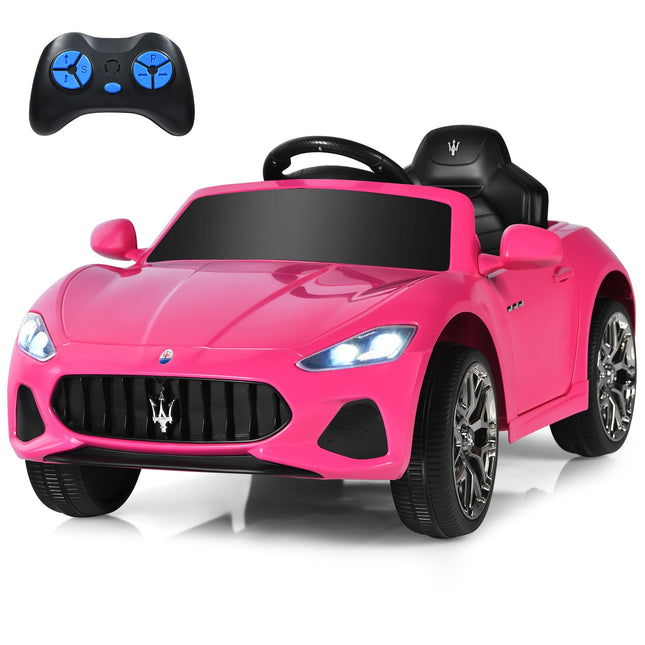 Costzon Ride on Car Pink Licensed Maserati Gbili 12V Battery Powered Toddler Electric Car