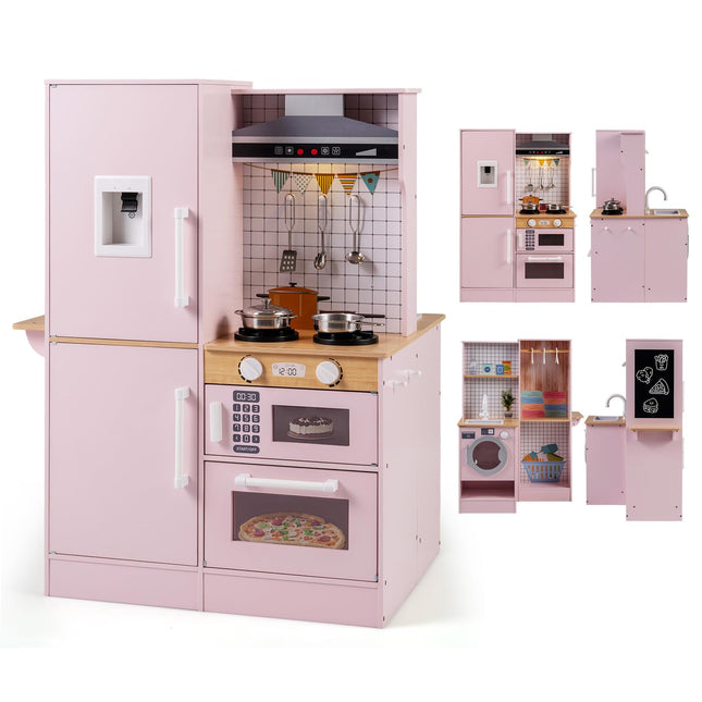 Costzon Dual-Sided Kids Kitchen Playset