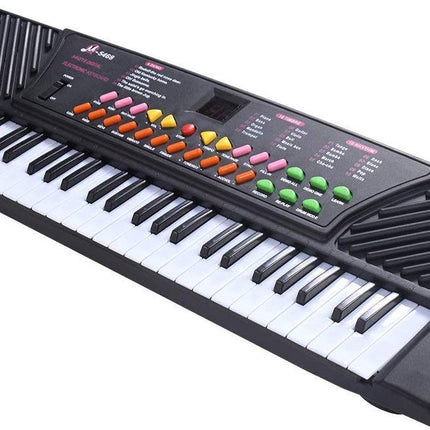 Costzon 54-Key Electronic Keyboard Piano with LED Digital Display, Portable Electronic Musical Instrument with Microphone & Adapter