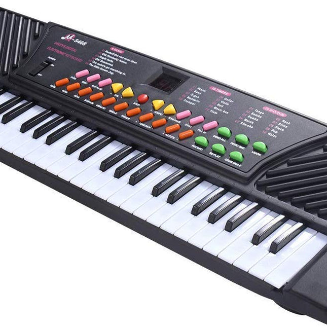 Costzon 54-Key Electronic Keyboard Piano with LED Digital Display, Portable Electronic Musical Instrument with Microphone & Adapter