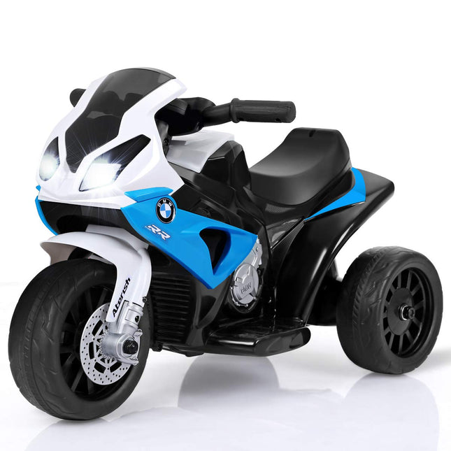 Costzon Kids Motorcycle Licensed BMW 6V Battery Powered 3 Wheels Toddler Motorcycle W/Spring Suspension