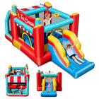 BOUNTECH Ice Cream Themed Inflatable Bounce House with Ball Pit