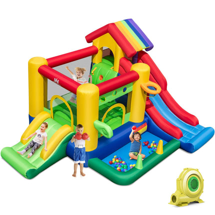 BOUNTECH Inflatable Bounce House with Ball Pit, Dual Slides Bouncy House for Kids 5-12, Toddler Jumper Bouncy Castle