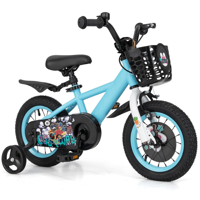 Costzon Rabbit Pilot Sporty Kids Bike, 12 Inch Child Bike for 3-8 Years Old with Adjustable Height