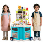 Costzon Kids Kitchen Playset | Toddler Play Kitchenette w/Smoke (Dual Side)