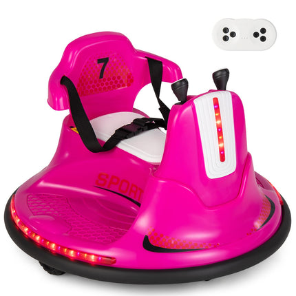 Costzon 12V Kids Ride On Bumper Car, Electric Bumper Car
