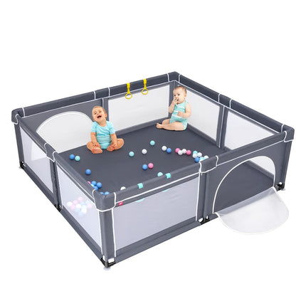 Costzon Baby Playpen, Extra Large Playpen for Toddlers Baby, 81" x 73" x 27"