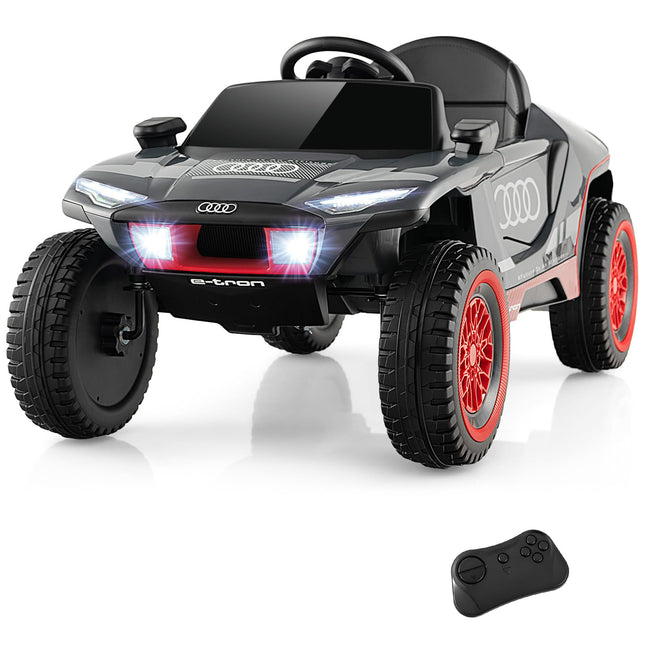 Costzon Ride on Car, Audi Licensed E-tron Racing Car, 12V Battery Powered Electric Vehicle