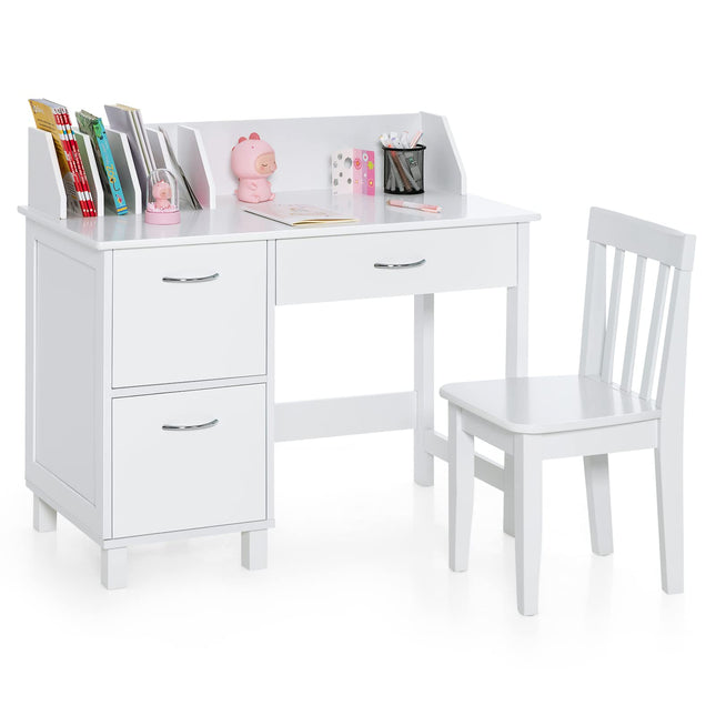Kids Desk and Chair Set - Costzon