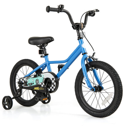 Costzon 12 14 16 18 Inches Car Pattern Sporty Bicycle with Removable Training Wheels