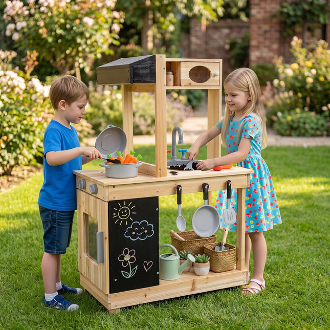 Costzon Outdoor Mud Kitchen for Kids