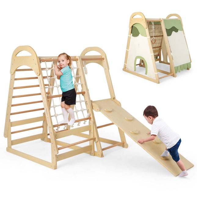 Costzon 7-in-1 Climbing Toys for Toddlers, Kids Indoor Playground Jungle Gym Play Tent