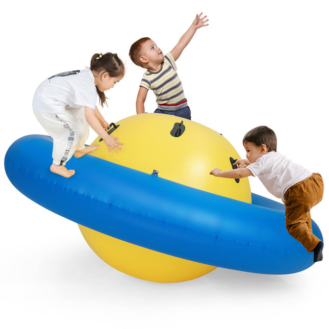 Costzon Giant Inflatable Dome Rocker Bouncer, Blow Up Rocking Ball Playground
