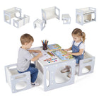 Costzon Versatile Kids Table and Chairs Montessori Weaning Table Set