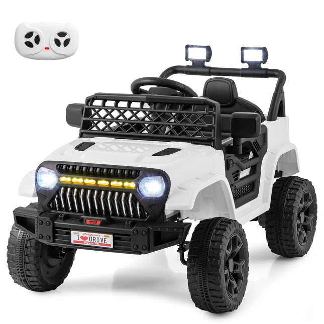 Costzon Kids Ride On Truck, 12V Battery Powered Electric Vehicles w/Remote Control