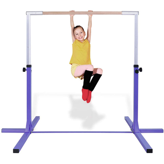 Costzon Gymnastics Adjustable Steel Gymnastic Horizontal Bar