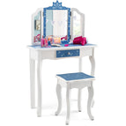Blue Snowflake Print