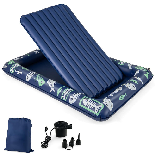 Costzon Inflatable Toddler Travel Bed, Kids Air Mattress Set w/Electric Pump