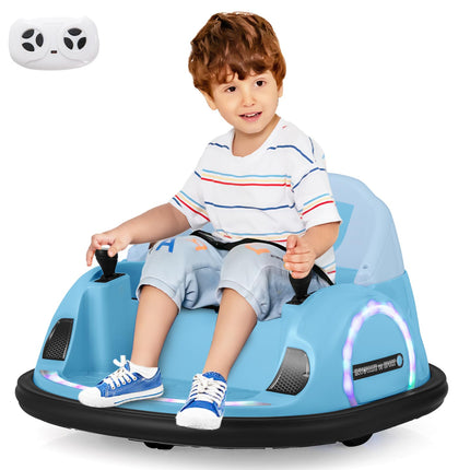 Costzon Bumper Car, 12V Electric Kids Ride on Bumping Car w/Remote Control