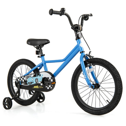 Costzon 12 14 16 18 Inches Car Pattern Sporty Bicycle with Removable Training Wheels