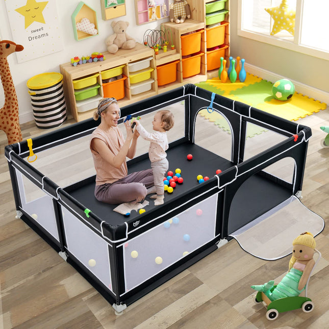 Costzon Playpen for Toddlers, Extra Large Playard Playpen for Toddlers, Play Pen for Babies 6-12 Months