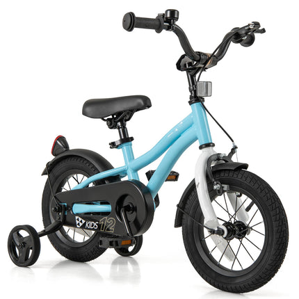BABY JOY Kids Bike, 12 14 16 18 Inches Sporty Bicycle with Training Wheels