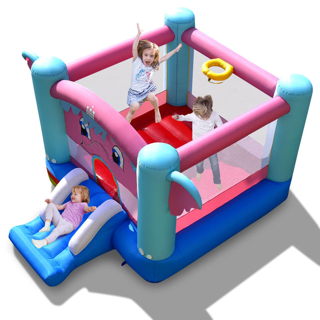Costzon Inflatable Bounce House, 3-in-1 Bouncy House for Kids