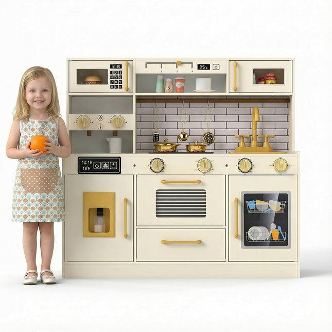 Costzon Toddler Kitchen Toy Set for Boys & Girls