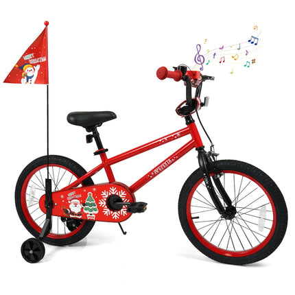 BABY JOY Kids Bike Christmas Music Bicycle 12 14 16 18 Inches for 3-8 Years