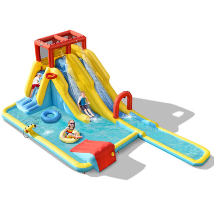 BOUNTECH Inflatable Water Slide, 20.5x11FT Mega Waterslide Park Dual Long Slides