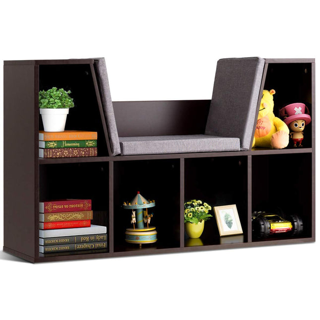 Costzon Kids Bookshelf with Reading Nook